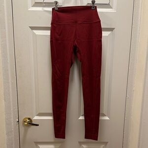 SET Active Deep Red Leggings
